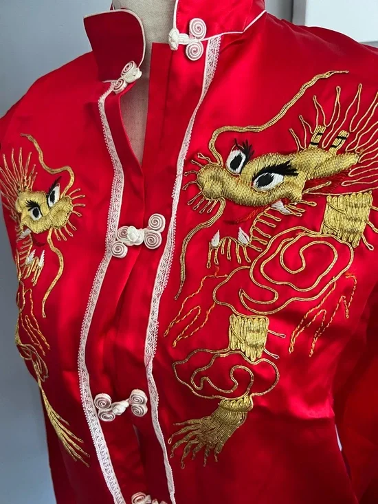 Vintage Embroidered Pajama Set - Picture 6 of 14